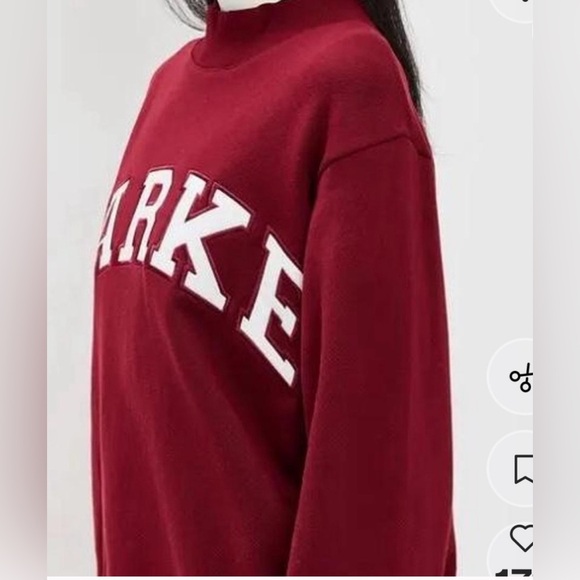 NWT PARKE Back To School Varsity Mockneck L/XL - Picture 4 of 4